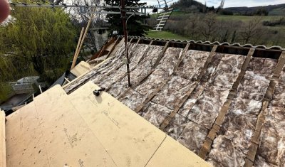 Rénovation de toiture avec isolation SARKING à Saint Appolinard